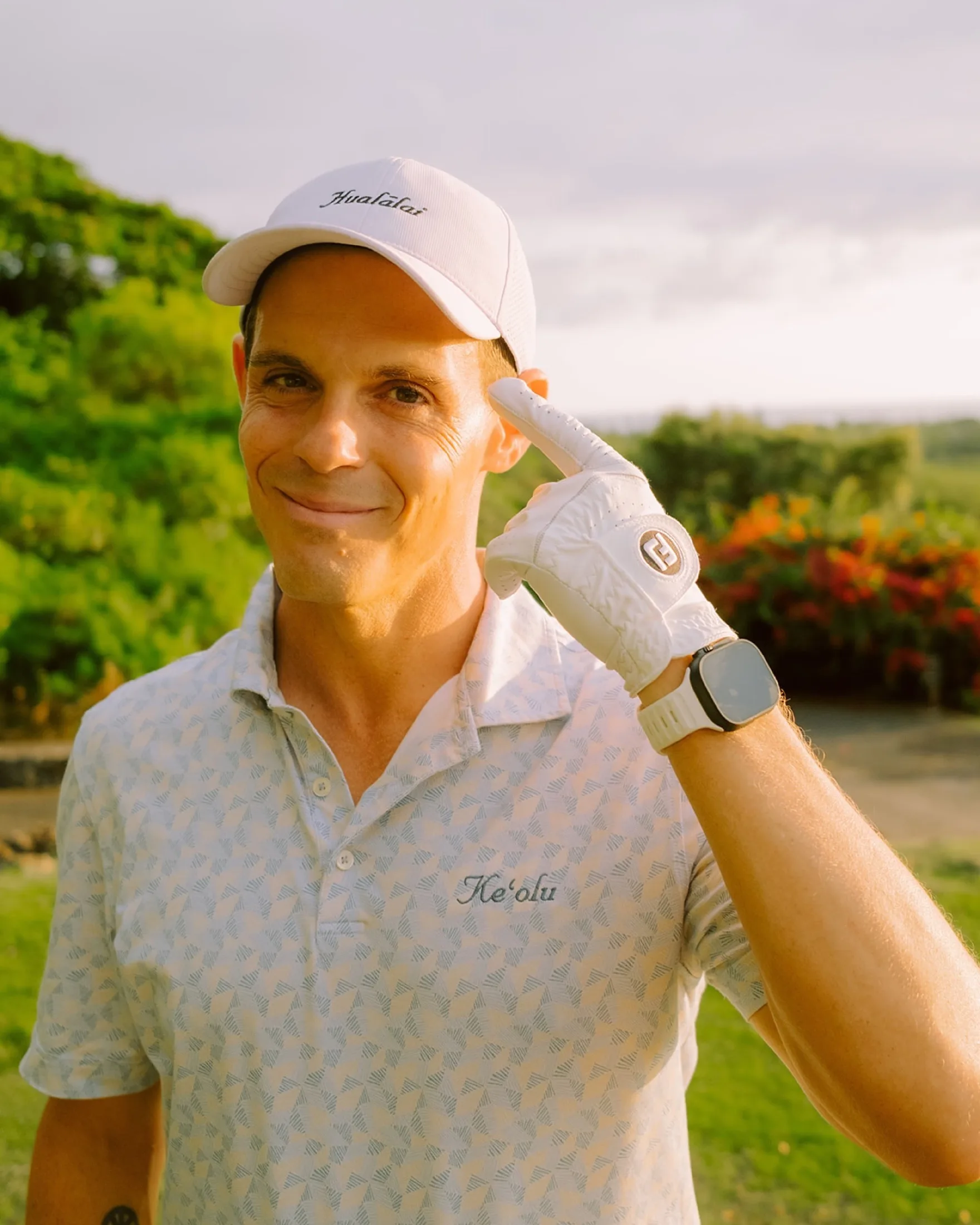 Seth Marcus practicing a mental reset on the golf course