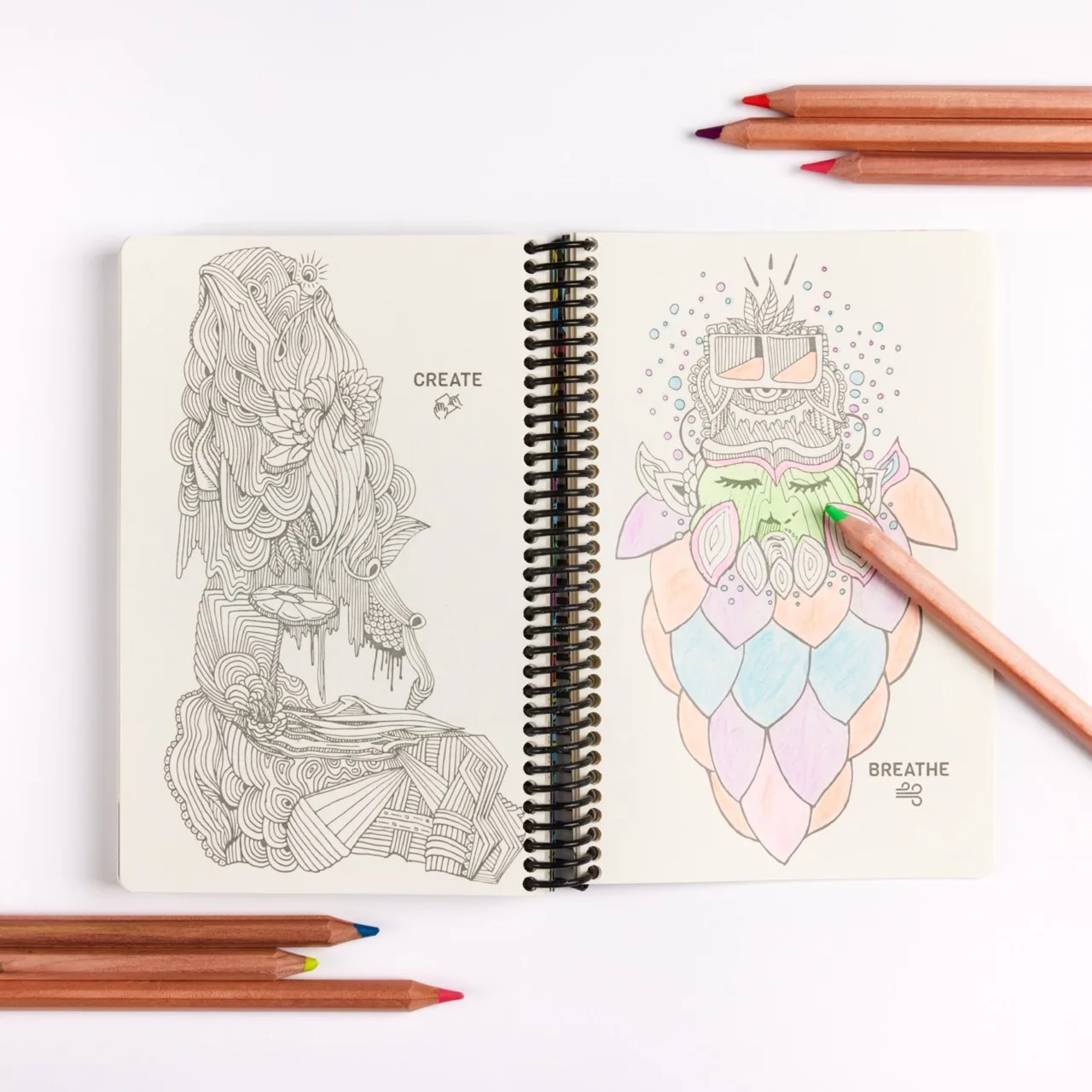 A guided creative reflection page in The Microdosing Journal