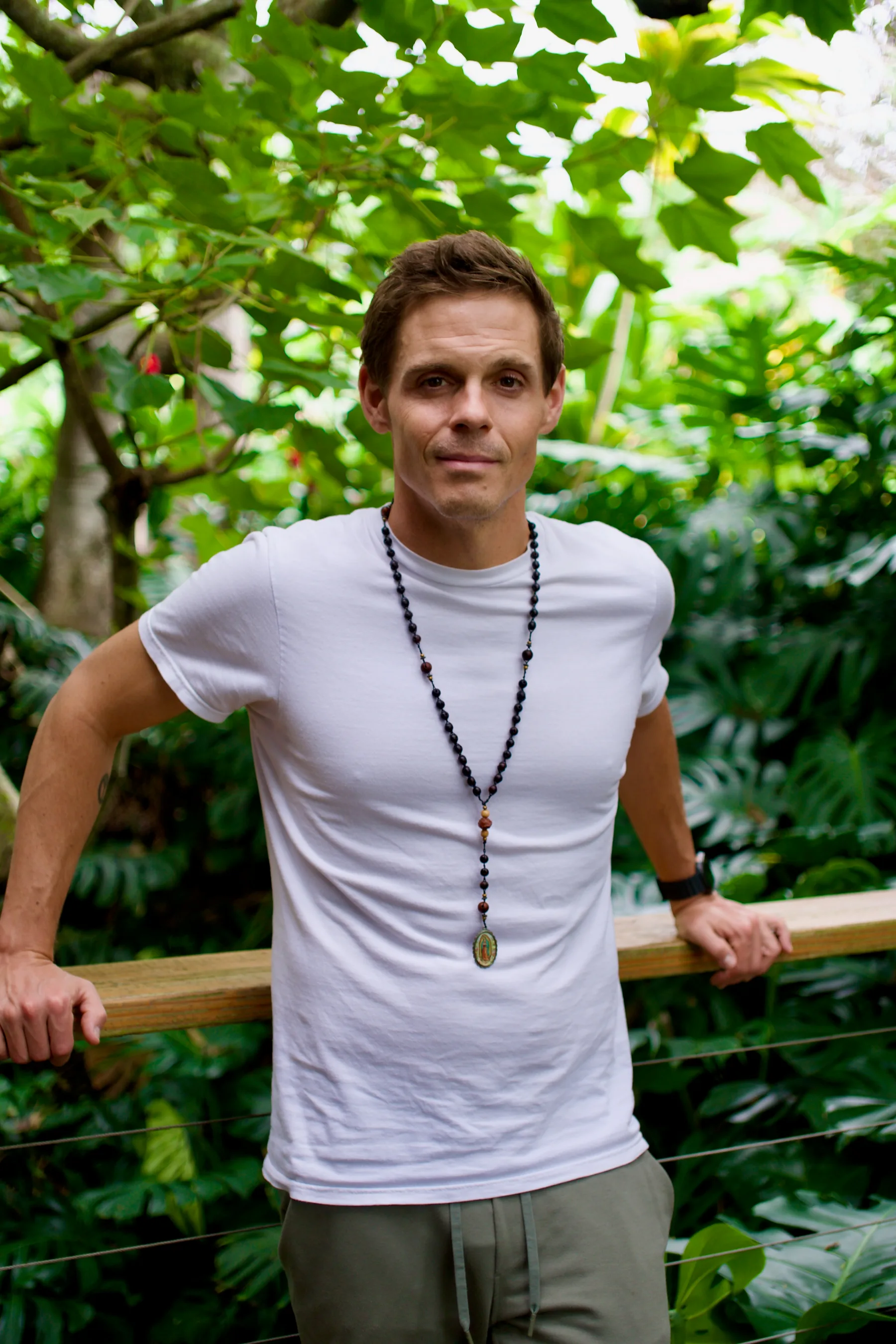 Seth on a treehouse deck