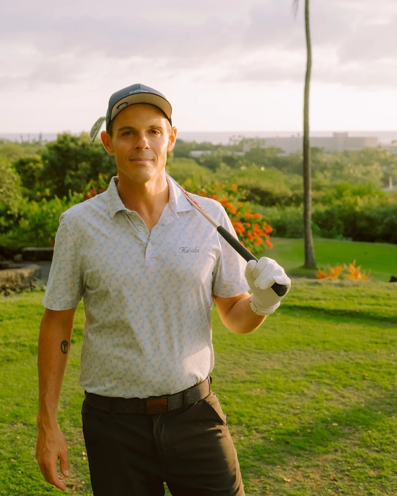 Seth Marcus on a golf course in Kona
